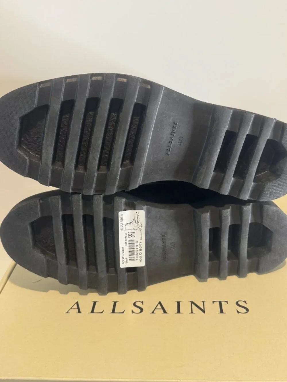 AllSaints Beckett Zip Boot Men's size 7 Brand New